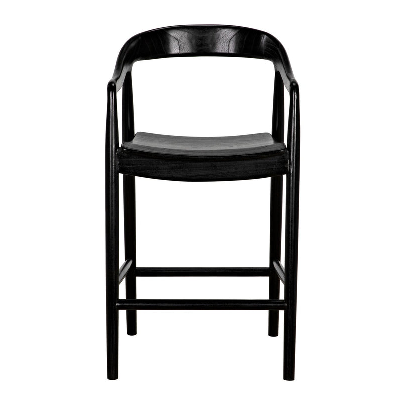 Remo Counter Chair, Charcoal Black
