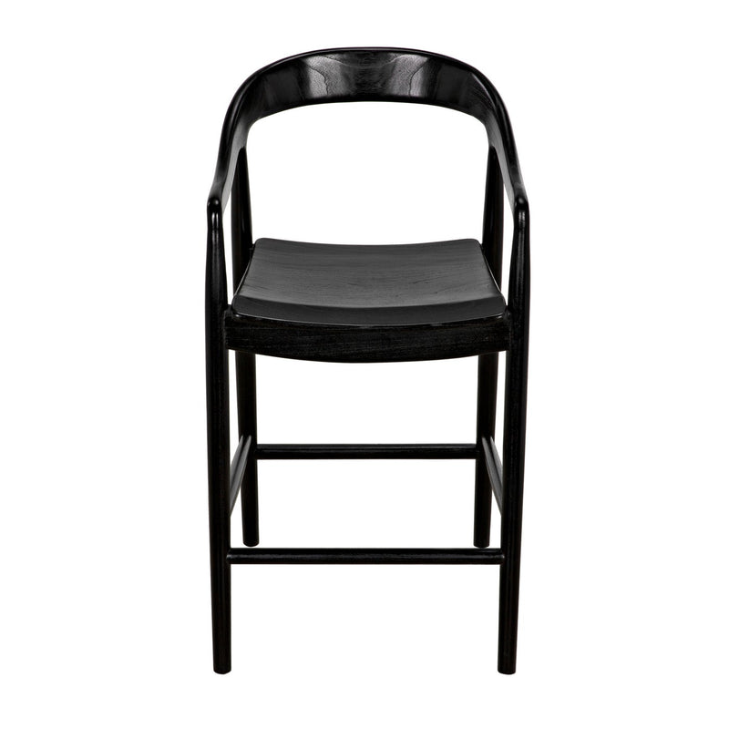 Remo Counter Chair, Charcoal Black