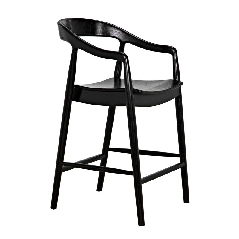 Remo Counter Chair, Charcoal Black
