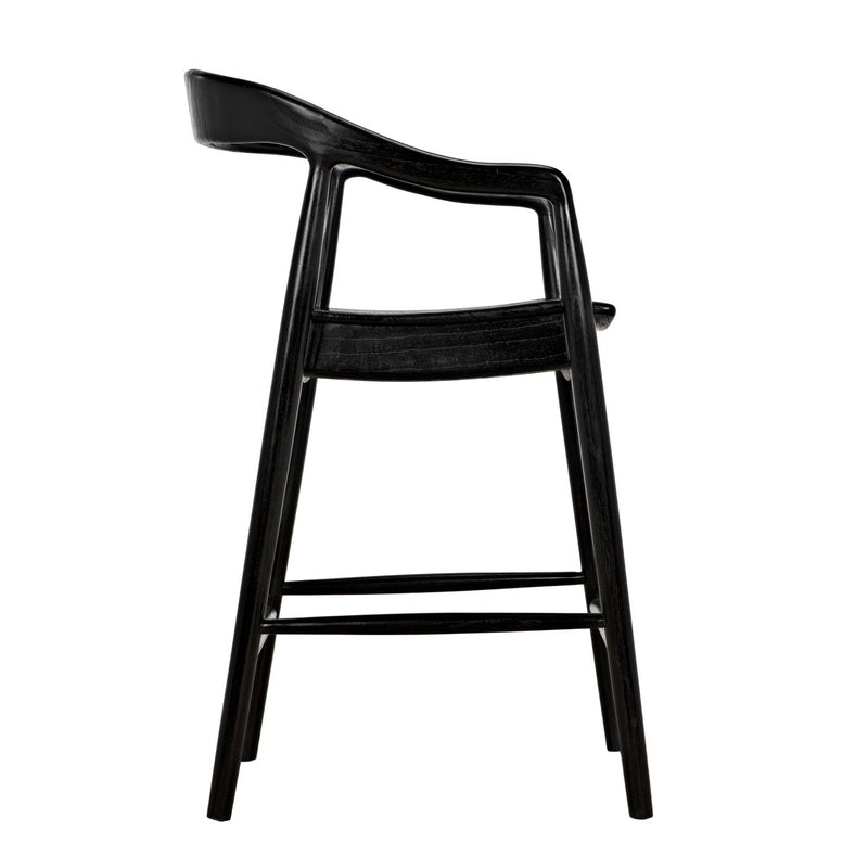 Remo Counter Chair, Charcoal Black