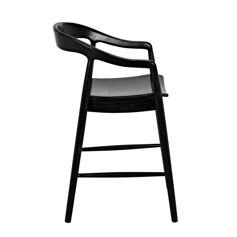 Remo Counter Chair, Charcoal Black