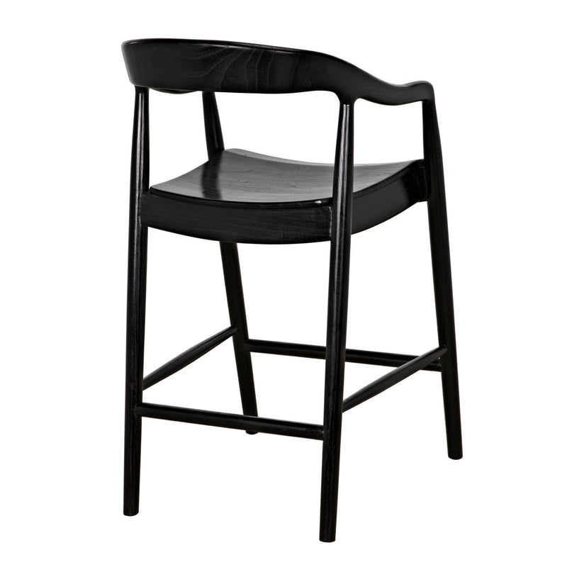 Remo Counter Chair, Charcoal Black