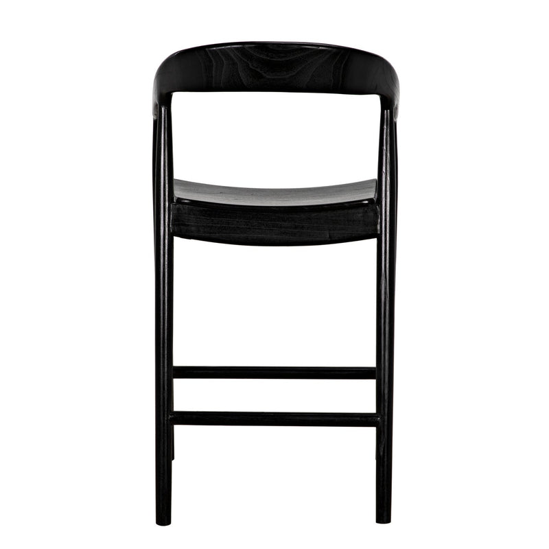 Remo Counter Chair, Charcoal Black
