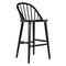Gloster Bar Chair, Charcoal Black