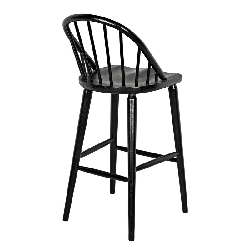 Gloster Bar Chair, Charcoal Black