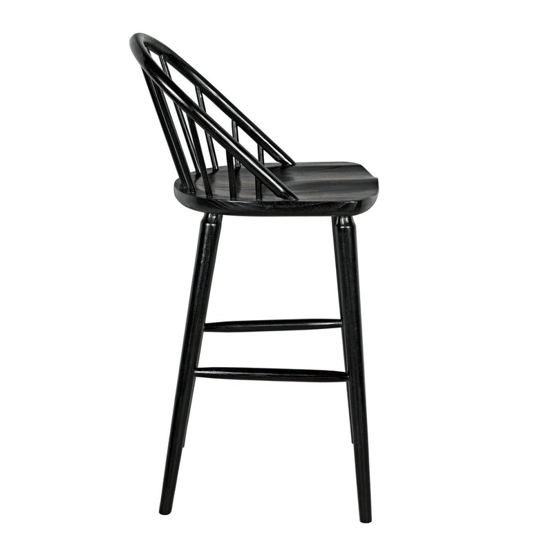 Gloster Bar Chair, Charcoal Black