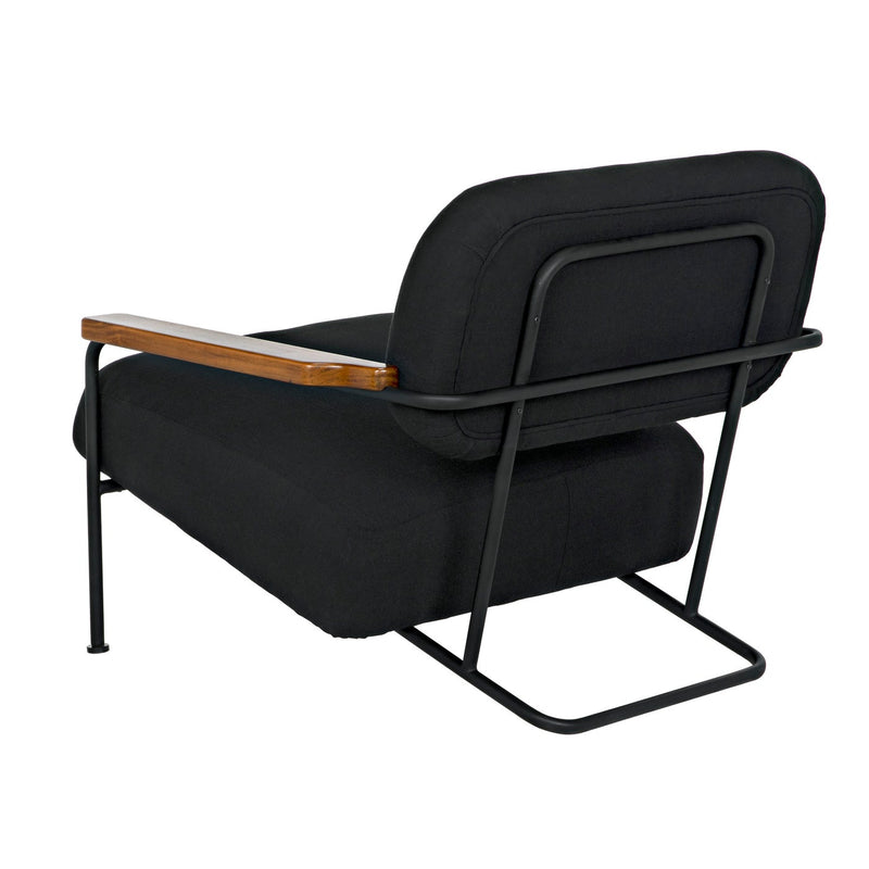 Zeus Chair with Black Cotton Fabric