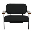 Zeus Chair with Black Cotton Fabric
