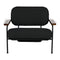 Zeus Chair with Black Cotton Fabric