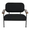 Zeus Chair with Black Cotton Fabric