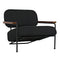 Zeus Chair with Black Cotton Fabric