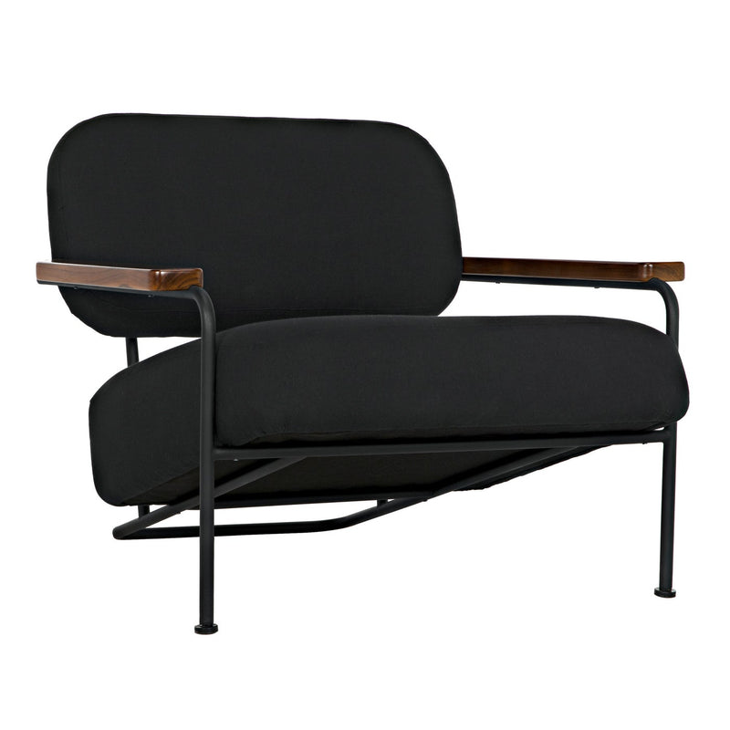 Zeus Chair with Black Cotton Fabric
