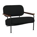 Zeus Chair with Black Cotton Fabric