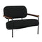 Zeus Chair with Black Cotton Fabric