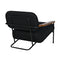 Zeus Chair with Black Cotton Fabric