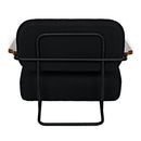 Zeus Chair with Black Cotton Fabric