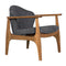 Vittorio Chair w/ Grey Fabric
