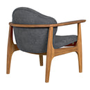 Vittorio Chair w/ Grey Fabric