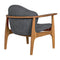 Vittorio Chair w/ Grey Fabric