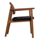 Tolka Chair, Teak with Leather Seat