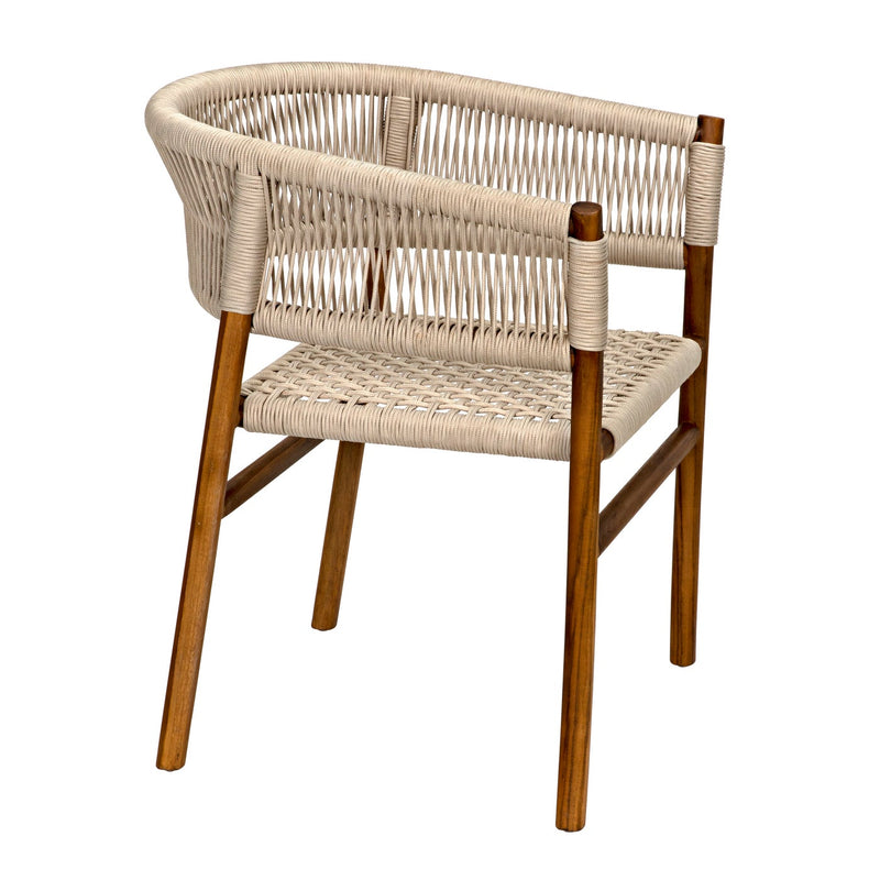 Conrad Chair, Teak with Woven Rope