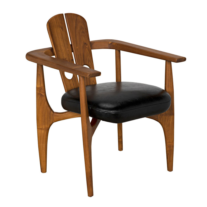 Kato Chair, Teak with Leather