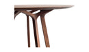 Aldo Round Dining Table Walnut detail view