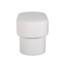 Andrea Cream 31-inch performance velvet storage bench — side view