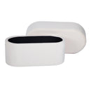 Andrea Cream 31-inch performance velvet storage bench — interior storage with lid removed