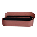 Andrea Salmon 50-inch performance velvet storage bench — interior storage compartment