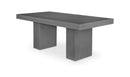 Antonius Dark Grey Outdoor Dining Table angled view