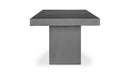 Antonius Dark Grey Outdoor Dining Table side view