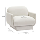 Azalea performance velvet accent chair dimensions