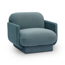 Azalea powder blue performance velvet accent chair, image 1