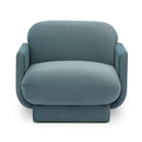 Azalea powder blue performance velvet accent chair, image 2