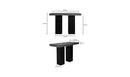Lithic Outdoor Bar Table Grey