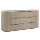Byron Dupe light oak dresser detail view 1