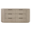 Byron Dupe light oak dresser detail view 2