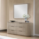 Byron Dupe light oak dresser detail view 4