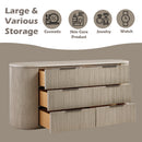 Byron Dupe light oak dresser features