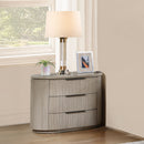 Byron Dupe light oak nightstand detail view 7