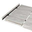 Cairo - Italian Modern Faux Marble & Pecan Elm Extendable Dining Table