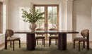 Daphne dining table styled in a dining room