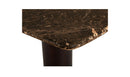 Dark Emperador marble detail on the Daphne dining table