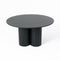 Modrest Depew - Mid-Century Modern Black Oak Round Dining Table