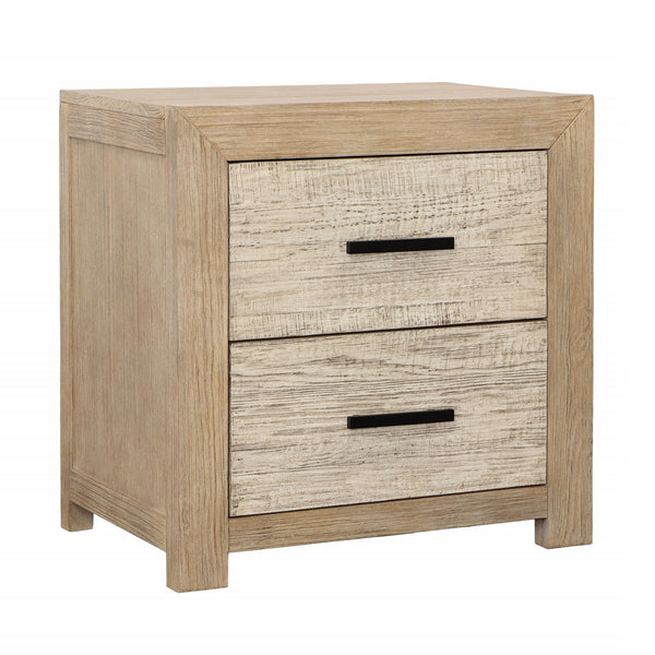 Roux Nightstand Double Drawer