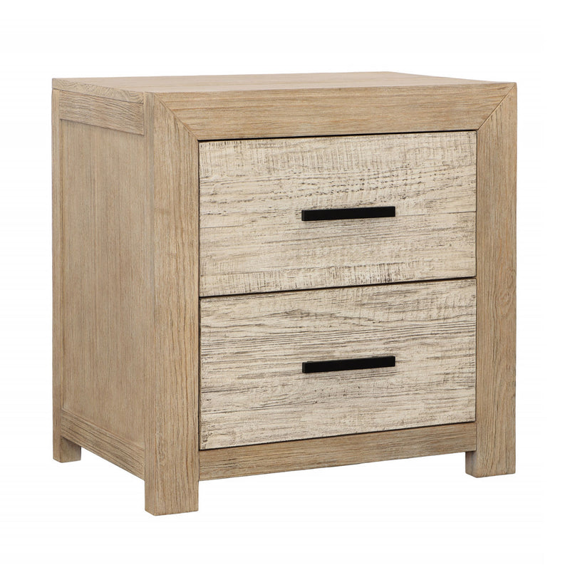 Roux Nightstand Double Drawer