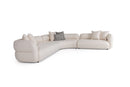 Brayton Off-White Fabric Sectional Sofa