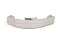 Brayton Off-White Fabric Sectional Sofa