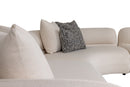 Brayton Off-White Fabric Sectional Sofa